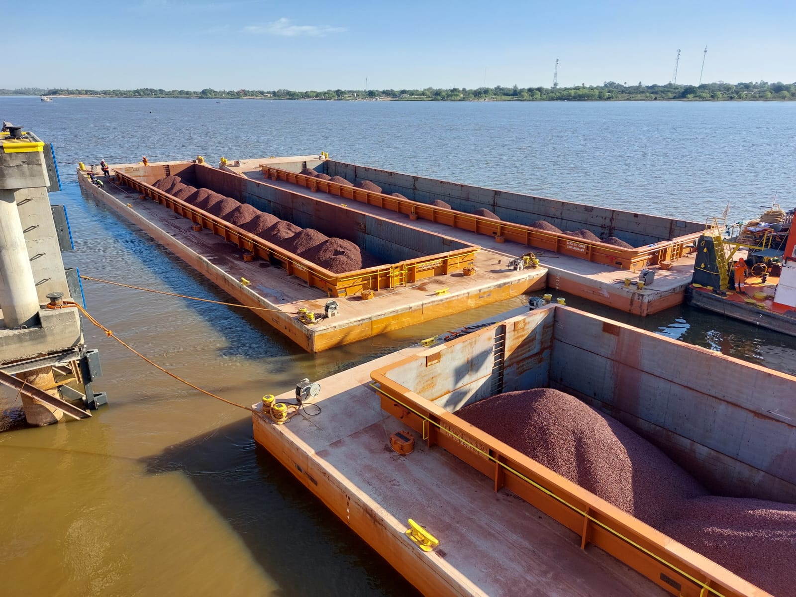 EL PUERTO DE FORMOSA RECIBI&Oacute; MINERAL DE HIERRO PARA LA PLANTA BIOSIDER&Uacute;RGICA